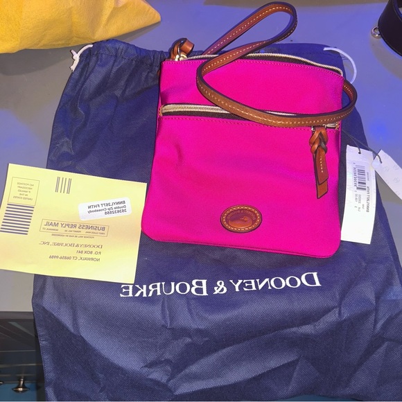 Dooney & Bourke Handbags - Dooney & Bourke Vibrant Pink Crossbody Bag